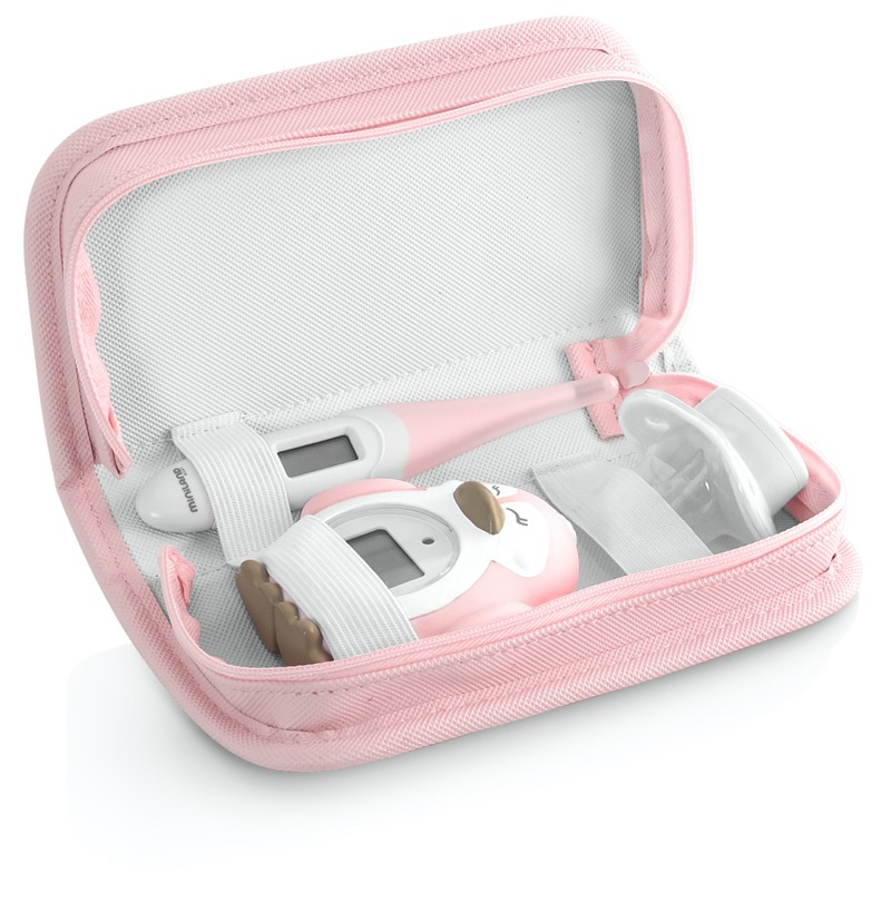 Pack de 3 thermometres bebe Thermokit rose Miniland trousse