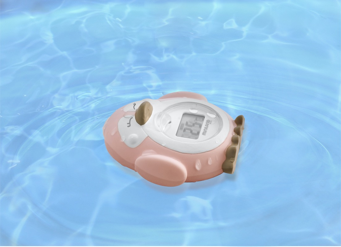 Pack de 3 thermometres bebe Thermokit rose Miniland pingouin