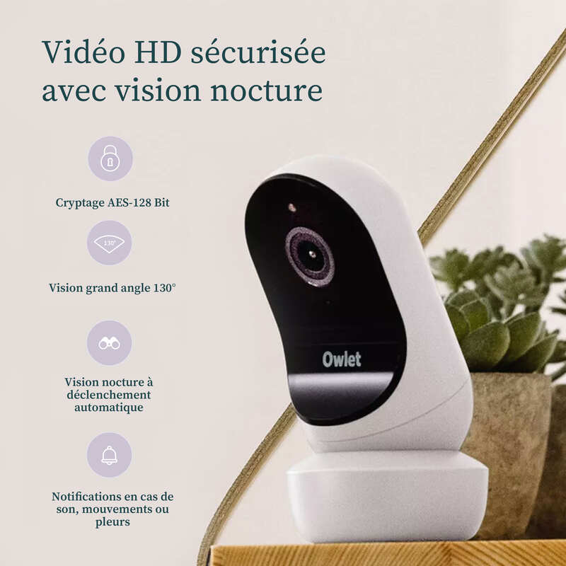 Pack Dream Sock + Cam2 - Bleu Bedtime Owlet informations6