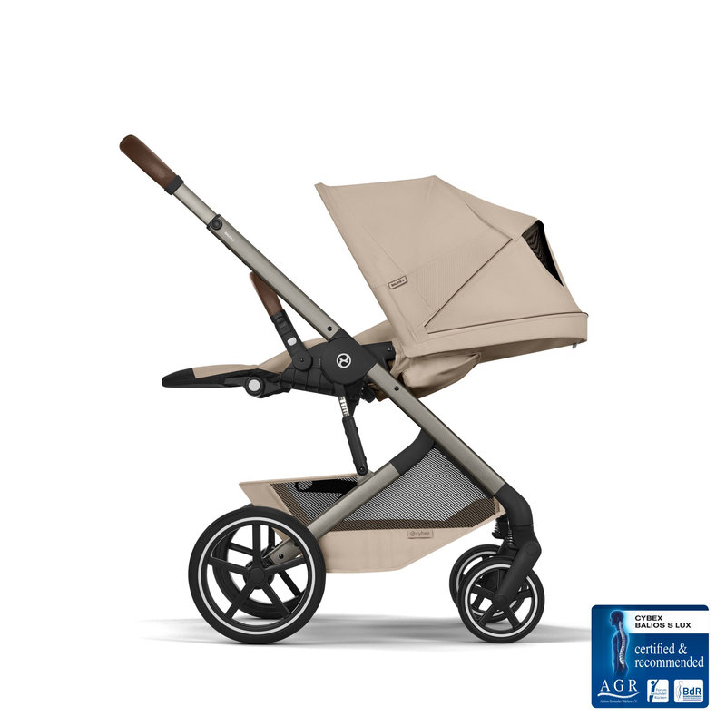 Pack Duo Balios S Lux 2026 + Nacelle Pliable Cybex poussette allongé