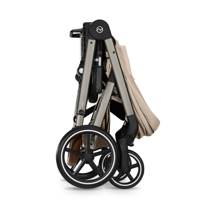 Pack Duo Balios S Lux 2026 + Nacelle Pliable Cybex poussette pliée