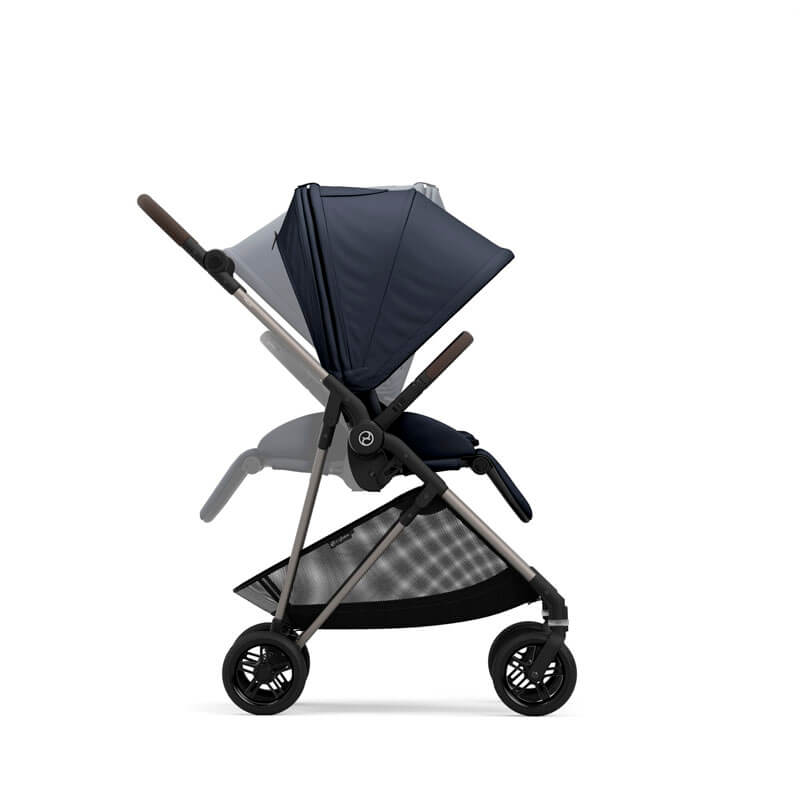 Poussette MELIO Bronze Deep Black Cybex - Babyfive Maroc