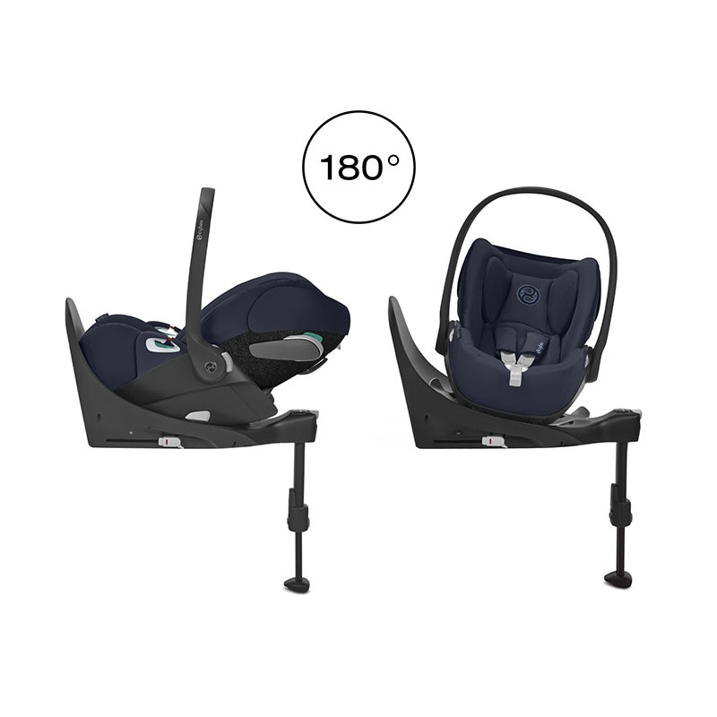 Pack duo poussette compacte Melio 3 Bronze + Cloud Z2 i-Size Cybex rotation