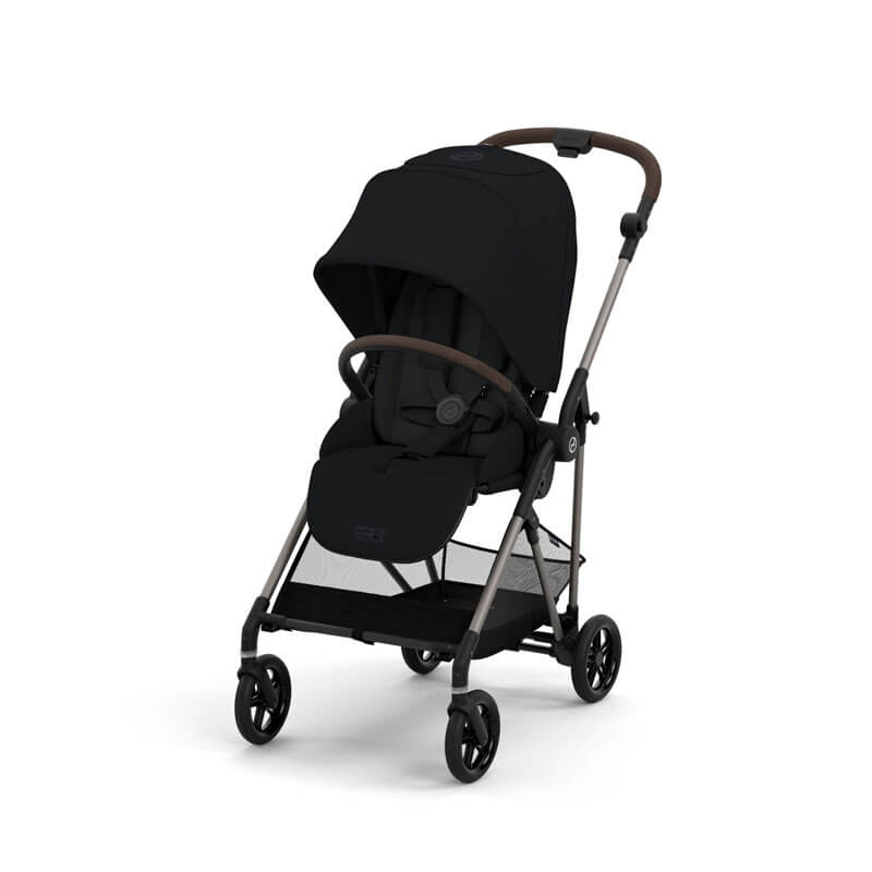 Pack duo poussette compacte Melio 3 Bronze Nacelle Cybex poussette