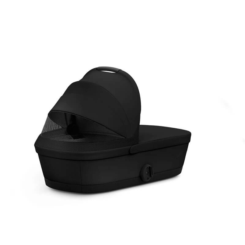 pack duo poussette compacte Melio 3 Carbon + Nacelle Cybex mesh