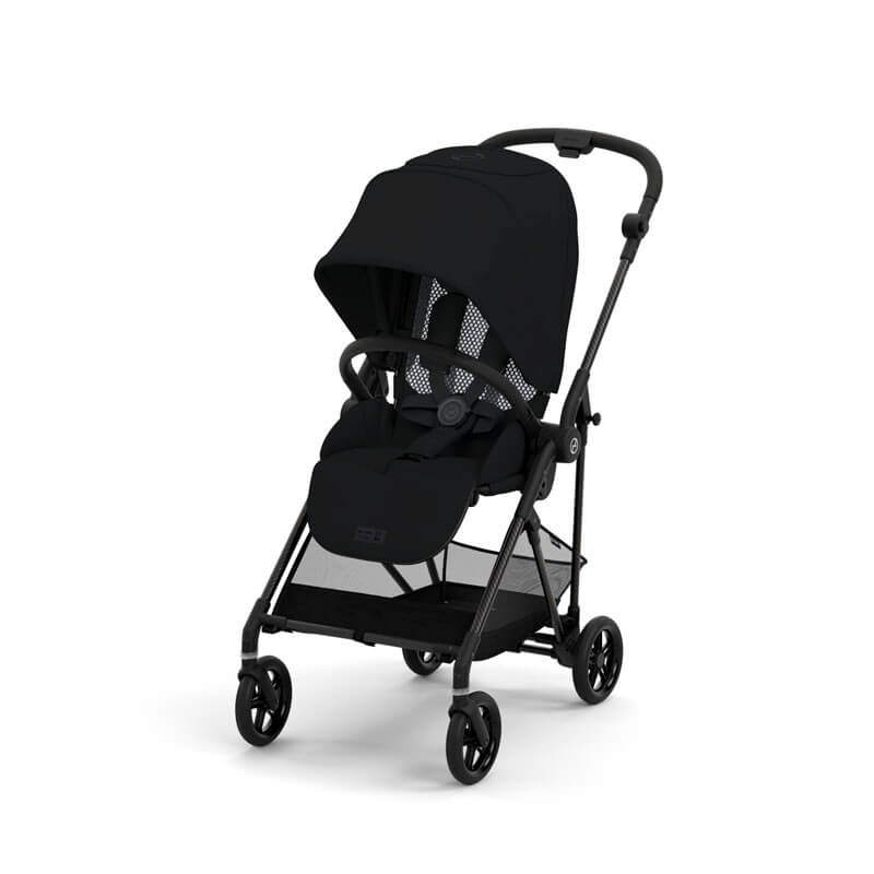 pack duo poussette compacte Melio 3 Carbon + Nacelle Cybex poussette