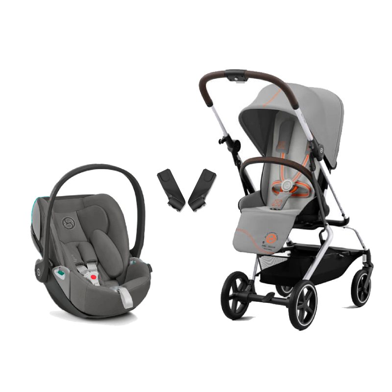 Pack poussette Eezy S Twist+ 2, siège-auto Cloud Z et adaptateurs Cybex Produit