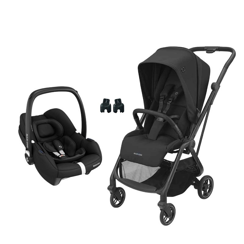 Maxi-Cosi Leona Poussette ultra compacte Noir : : Bébé et  Puériculture