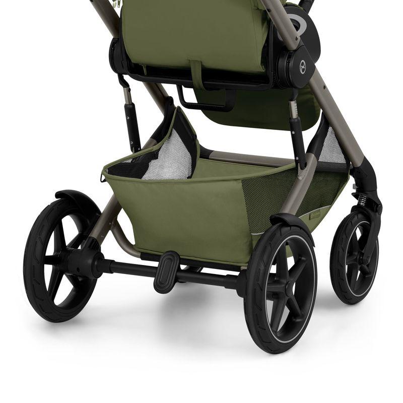 Pack Duo poussette Talos S Lux 2026 + Nacelle pliable Taupe / Moss Green CYBEX panier