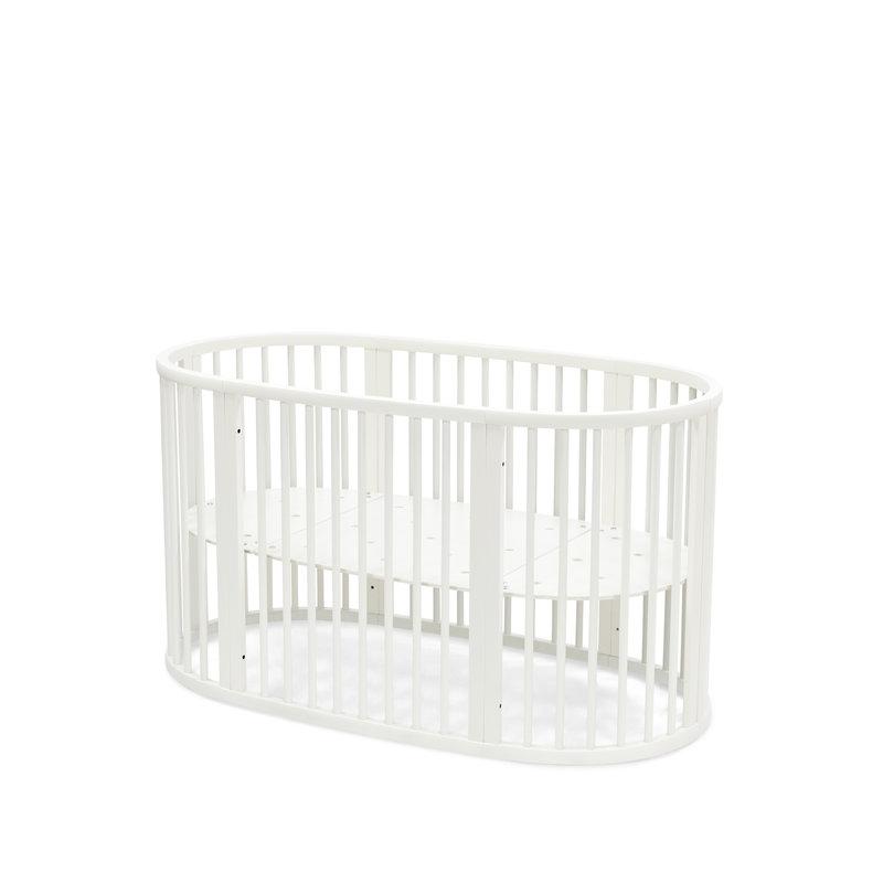 Pack lit Sleepi V3 2026 avec roulettes + matelas + drap housse STOKKE white profil