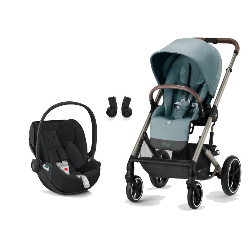 Pack CYBEX TRIO Balios S Lux + Coque Aton B2 + Nacelle Cot S + Adaptateurs  Couleur Soho Grey