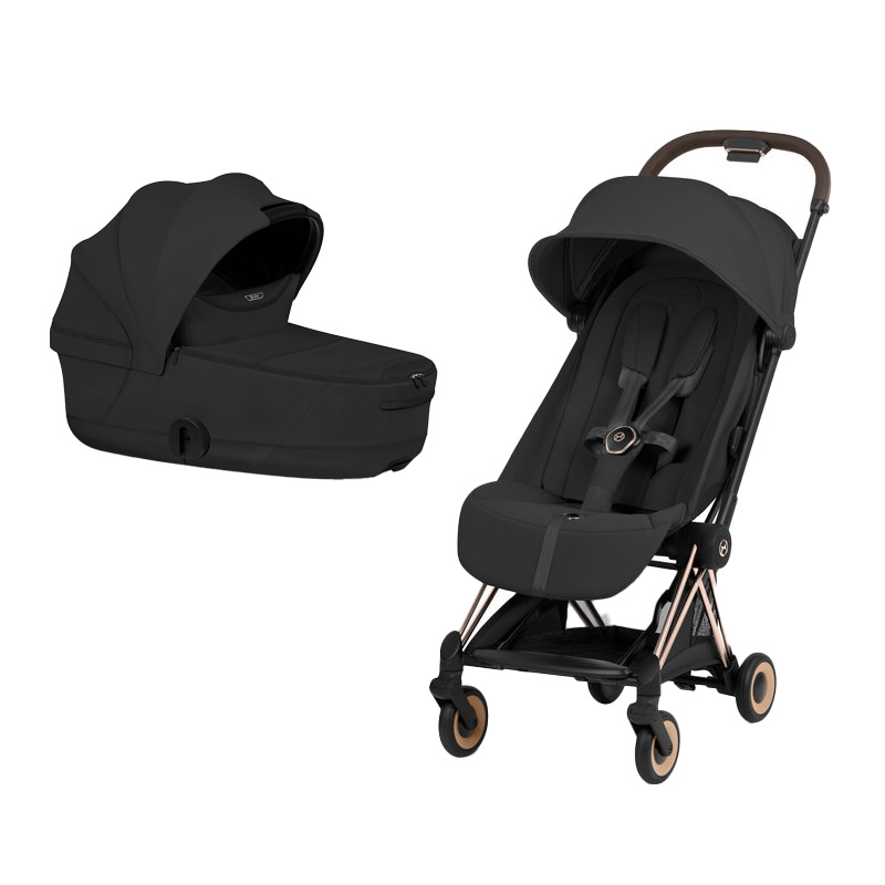 Pack Poussette ultra-compacte Coya Style 2026 + Nacelle Luxe pliable Cybex cover