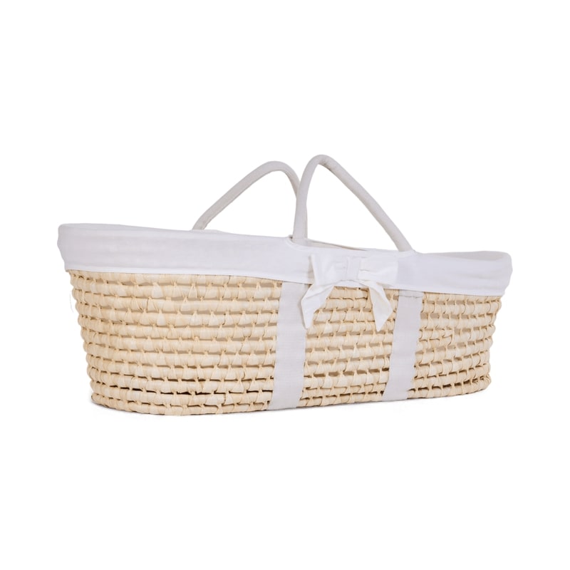 Panier Moïse Naturel + Matelas + Habillage Jersey Childhome profil