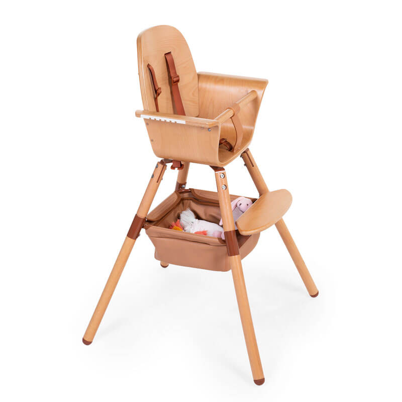 Panier de rangement pour chaise Evolu/Evowood en cuir Nude Childhome chaise