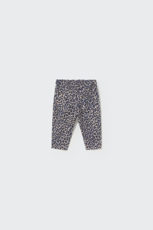 Pantalon Atena imprimé léopard en twill Cozmo dos