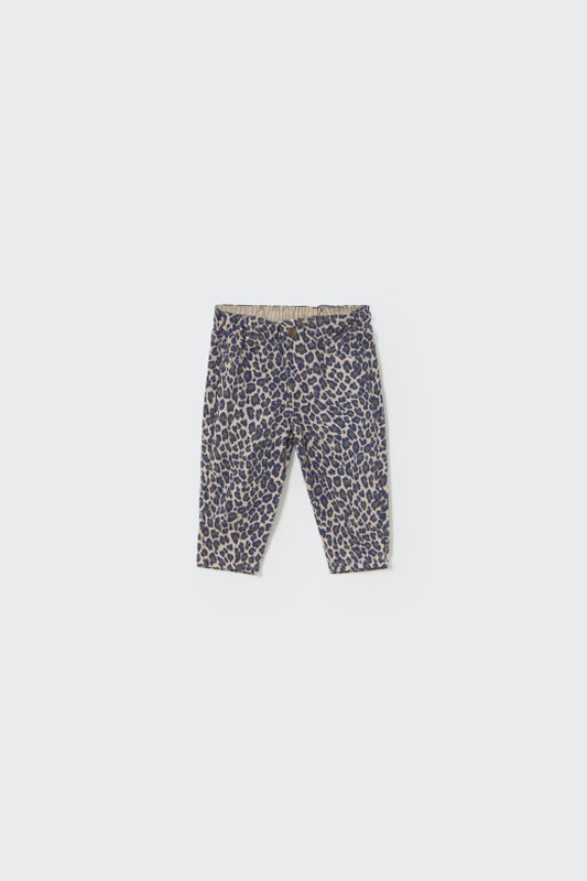 Pantalon Atena imprimé léopard en twill Cozmo face 