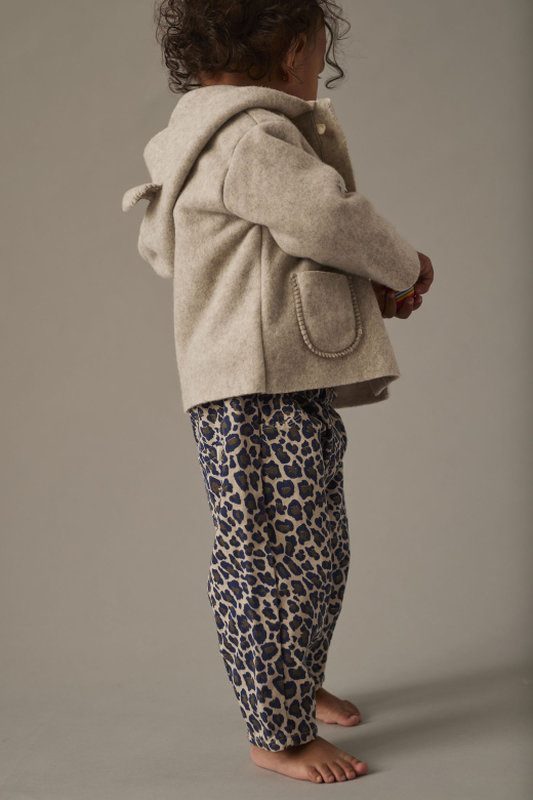 Pantalon Atena imprimé léopard en twill Cozmo lifestyle 