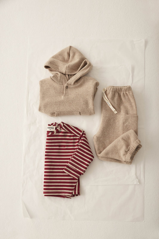 Pantalon Borneo couleur pêche en twill  12M Cozmo lifestyle 2