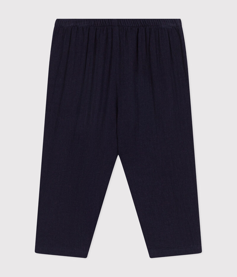 Pantalon en gaze de coton bébé Smoking Petit Bateau dos