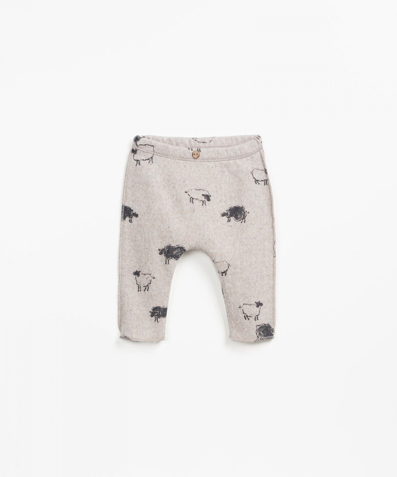 Pantalon jersey imprimé moutons So-So Ovelhas PLAY UP face