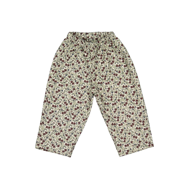 Pantalon Nini Fleuri Bordeaux  Loir Paris derriere