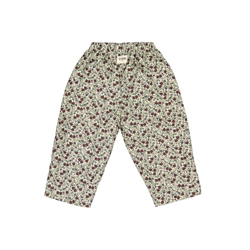 Pantalon Nini Fleuri Bordeaux Loir Paris devant
