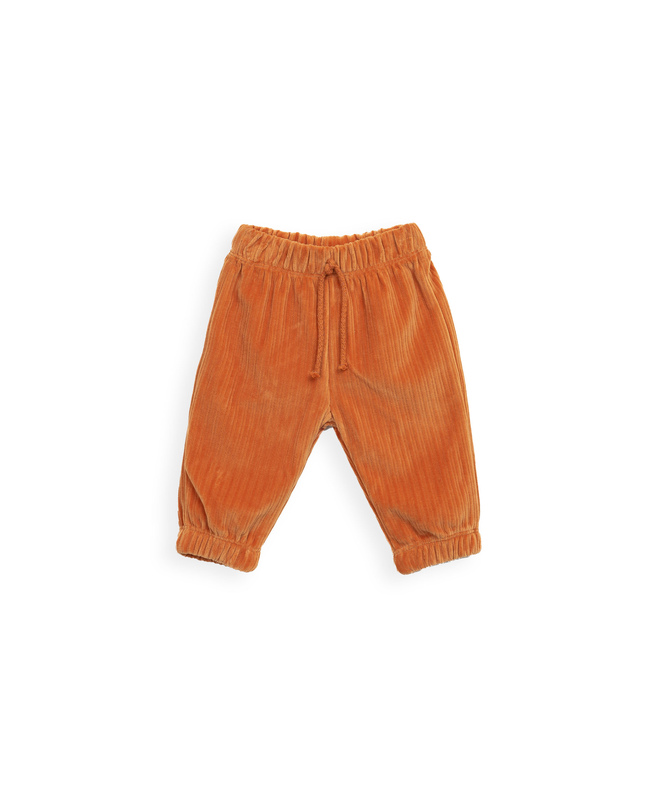 Pantalon velours côtelé orange Lucia Play Up