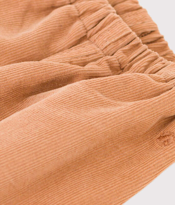 Pantalon en velours fin Sienna Petit Bateau détail