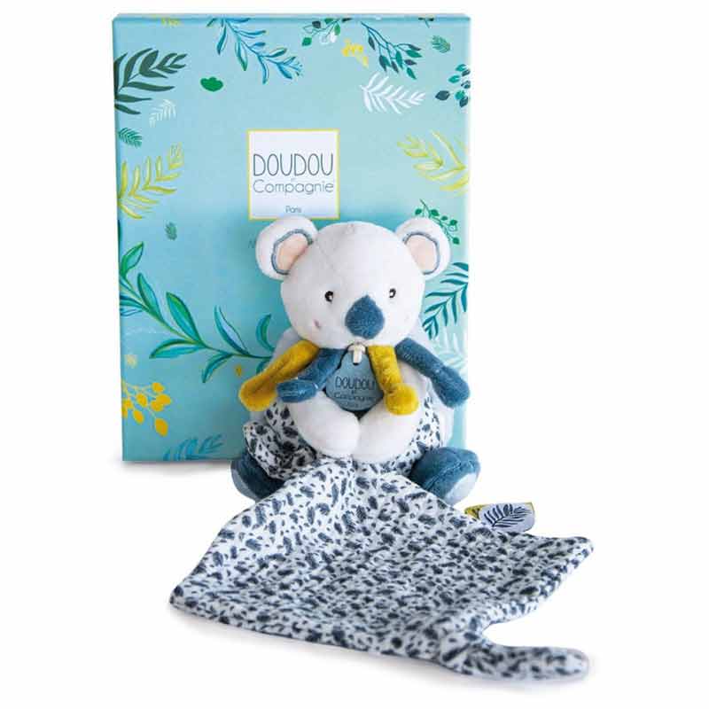 Pantin avec Doudou Yoca le Koala Doudou et Compagnie Packaging