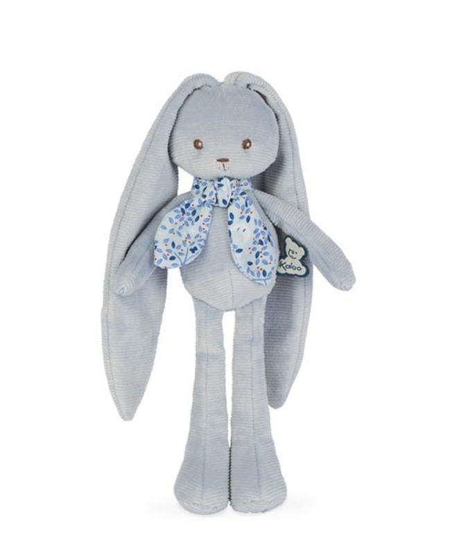 Pantin lapin 25 cm bleu Kaloo face