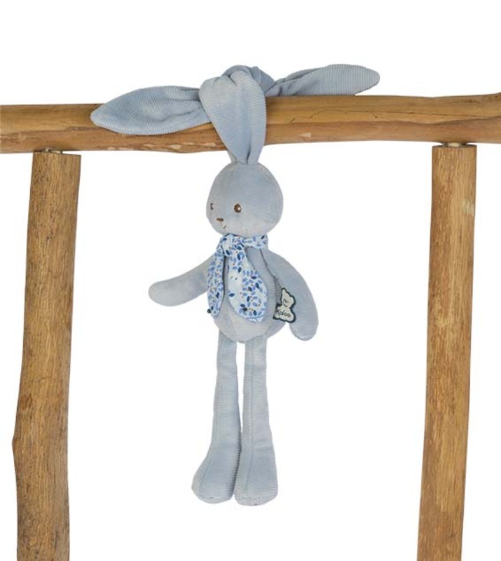 Pantin lapin 25 cm bleu Kaloo oreilles