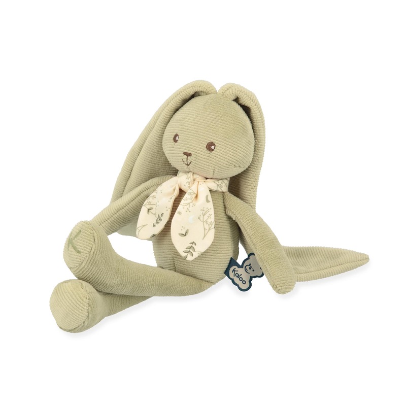 Pantin lapin 25 cm vert Kaloo profil