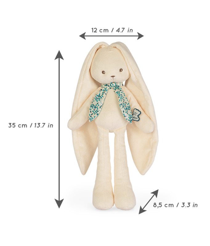 Pantin lapin 35 cm crème Kaloo dimensions