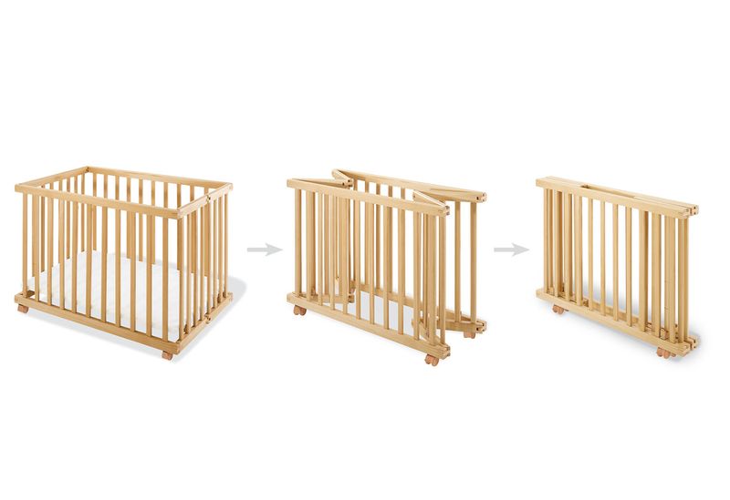 Parc bébé pliable Levin 97 x 67 non traité PINOLINO pliage