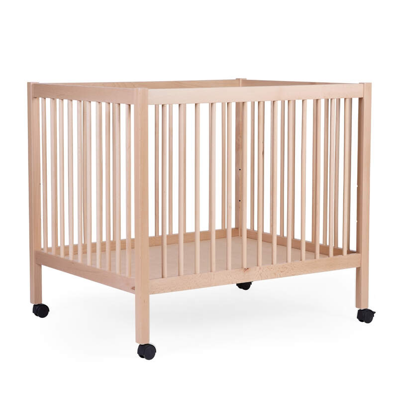 Parc Hêtre Naturel 75x95 cm Childhome sans matelas