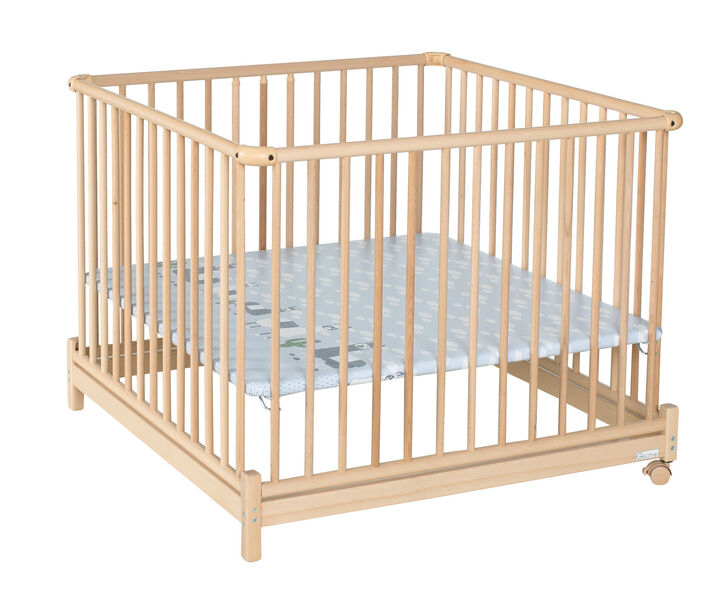 Parc Pliable Euro Parc Plus Bois 97x97 Geuther Bambinou
