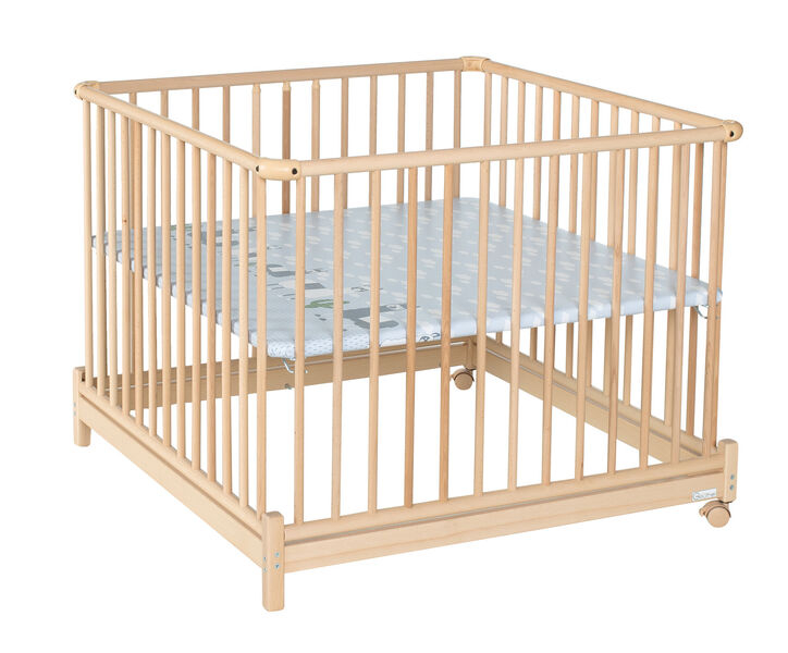 Parc Pliable Euro Parc Plus Bois 97x97 Geuther Bambinou