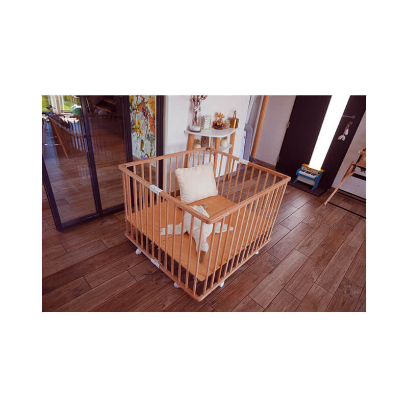 Parc pliable en bois Pocket - Blanc