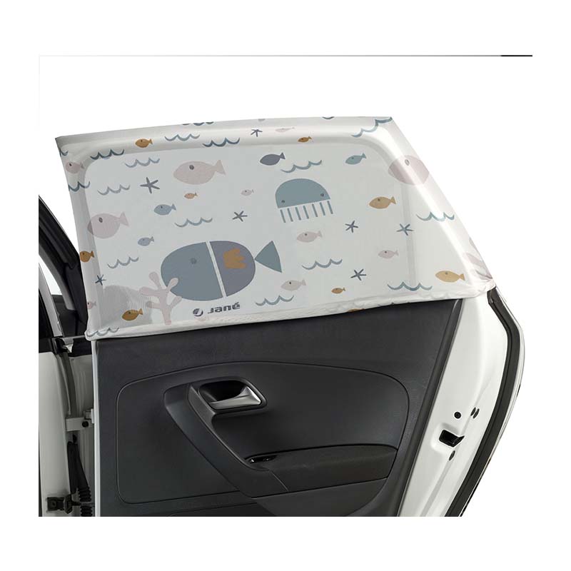 Lot de 2 pare-soleils chaussette pour vitre de voiture taille L Jané Installation