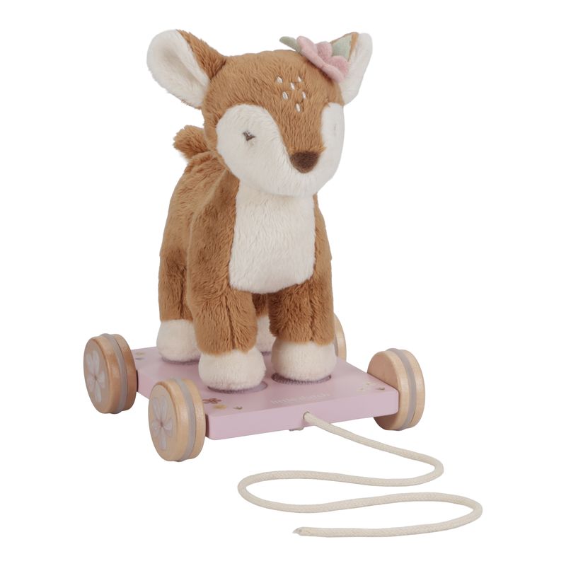 Peluche à tirer faon FSC Fairy Garden Little Dutch faon sur planche 