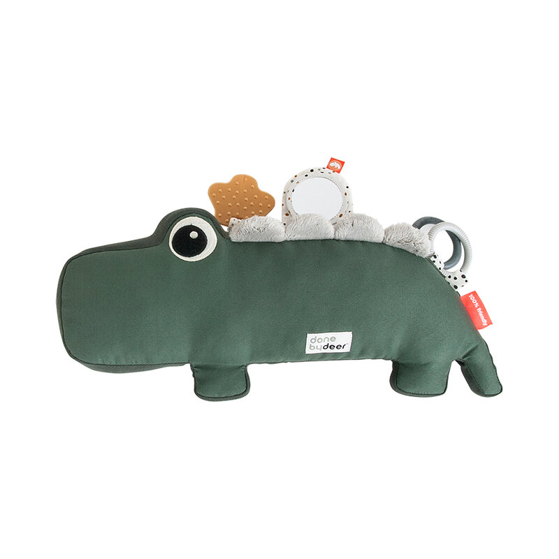 Peluche d'activités Croco Vert Done by Deer produit face