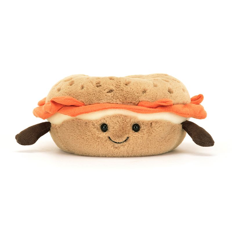 Peluche Amuseable Bagel Jellycat face