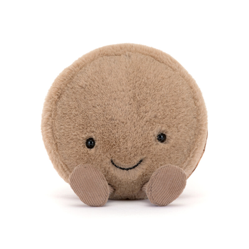 Peluche Amuseable Macaron Chocolat Mona Jellycat face