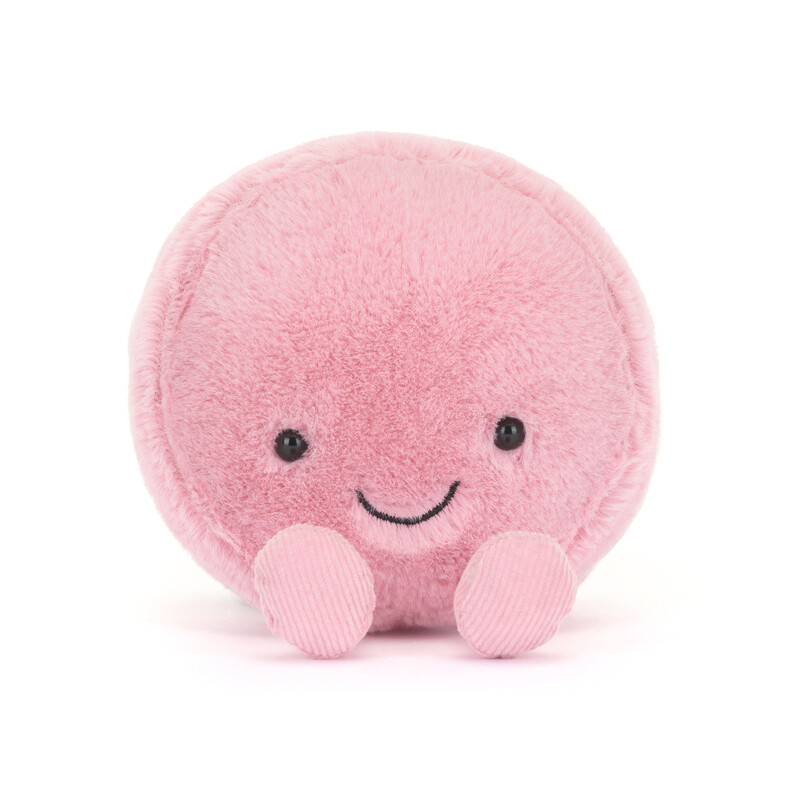 Peluche Amuseable Macaron Framboise Mia Jellycat face