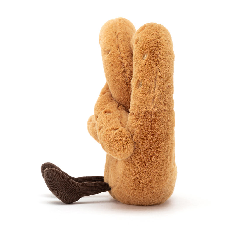 Peluche Amuseable Pretzel Jellycat profil 