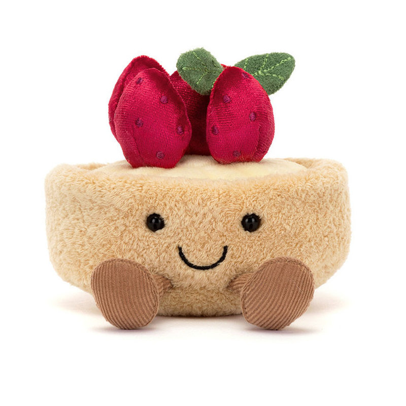 Peluche Amuseables Fleurette Tarte Aux Fraises Jellycat face