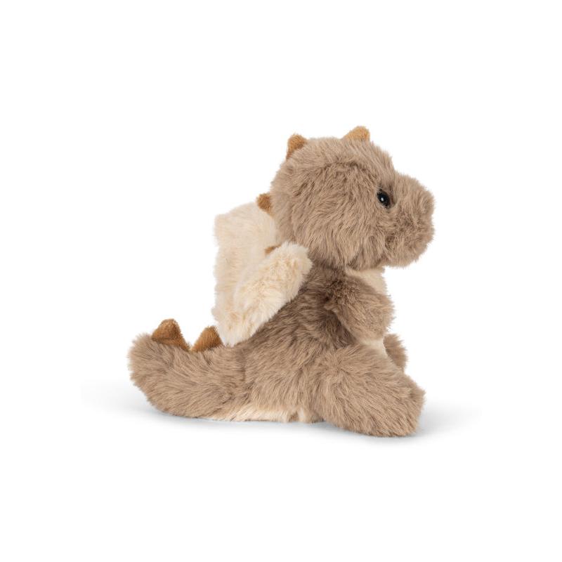 Peluche Animaux Magiques Dragon Beige Konges Slojd de profil