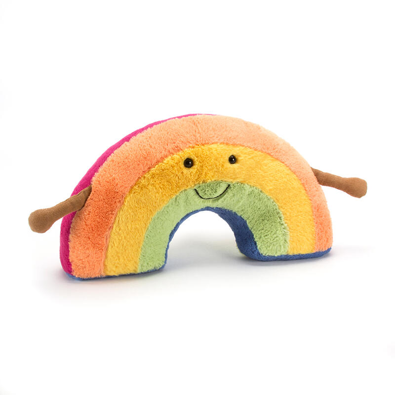 Peluche arc-en-ciel Amuseable Rainbow Jellycat produit face