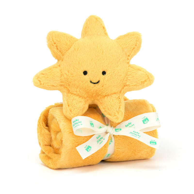 Peluche avec doudou Amuseable Sun Soother Jellycat biais