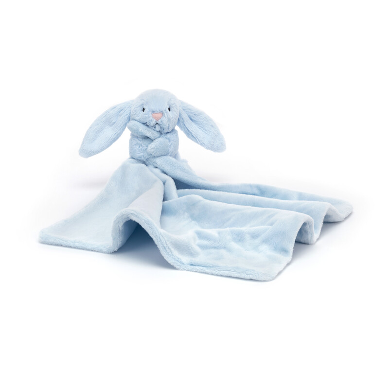 Peluche avec doudou Bashful Bunny Soother Jellycat produit face